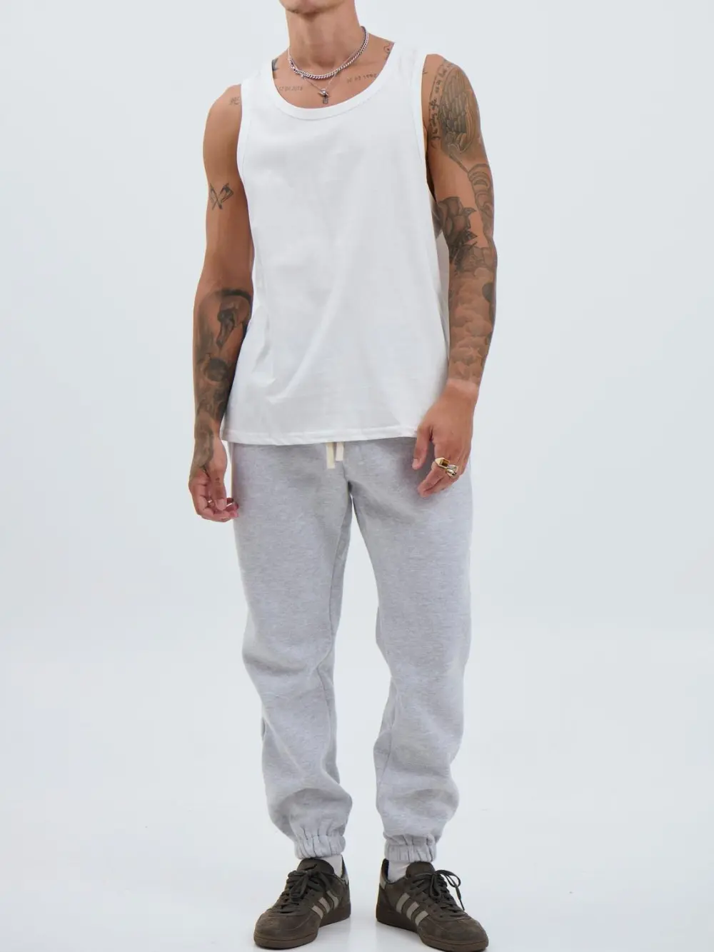 Simple And Comfortable Daily Slim Grey Pant
