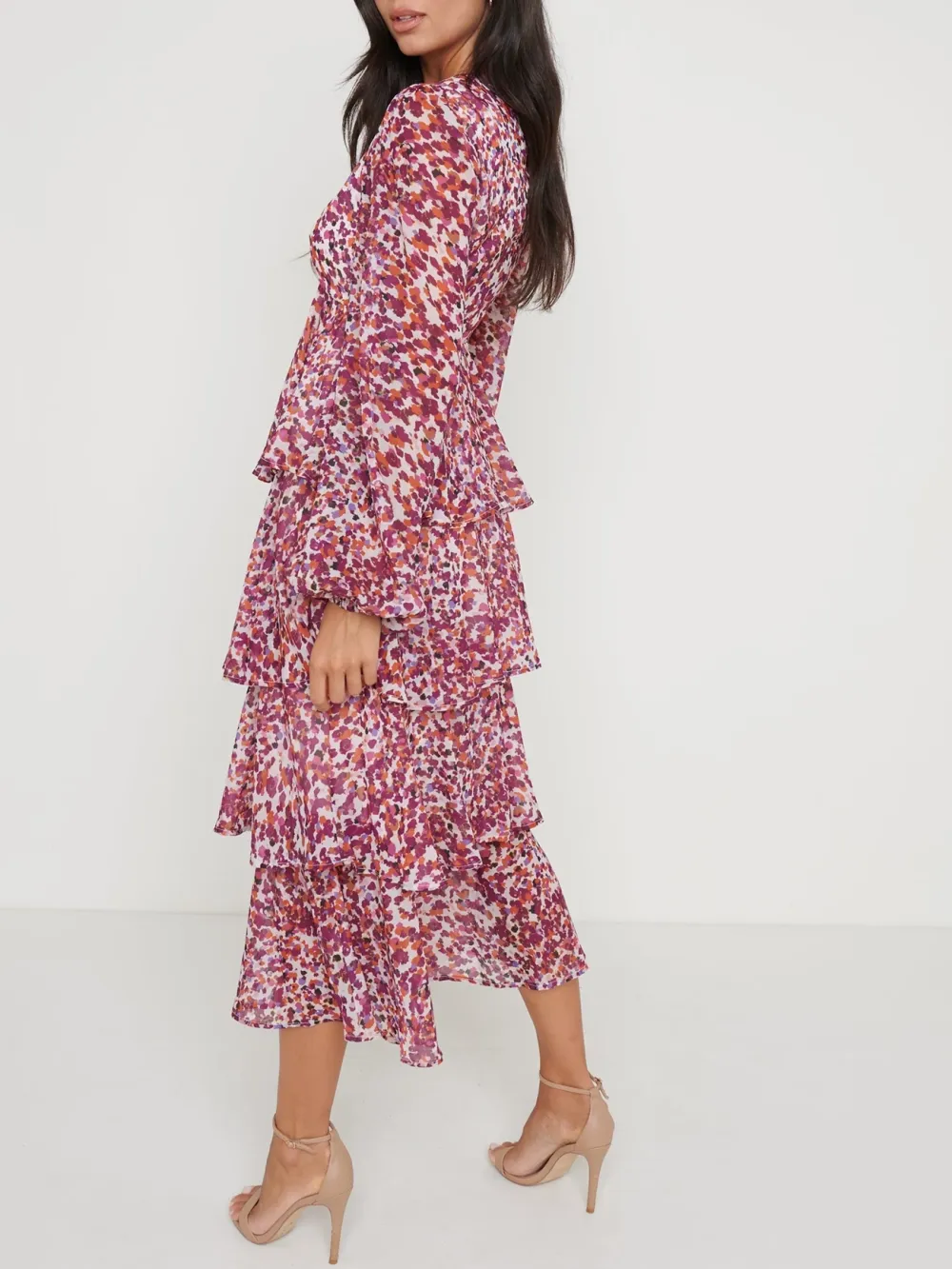 Ruffle Midi Dress