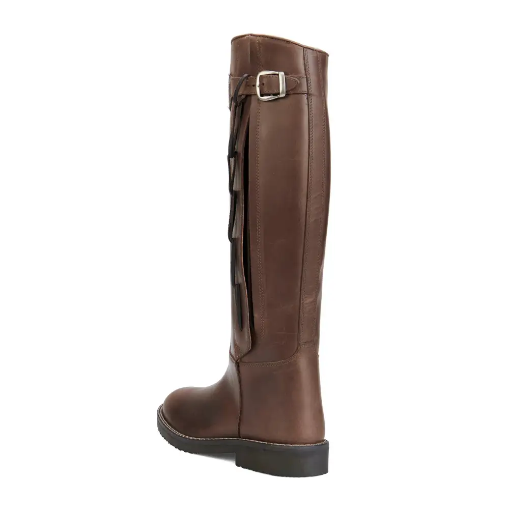 Modern Zip Leather Riding Boots