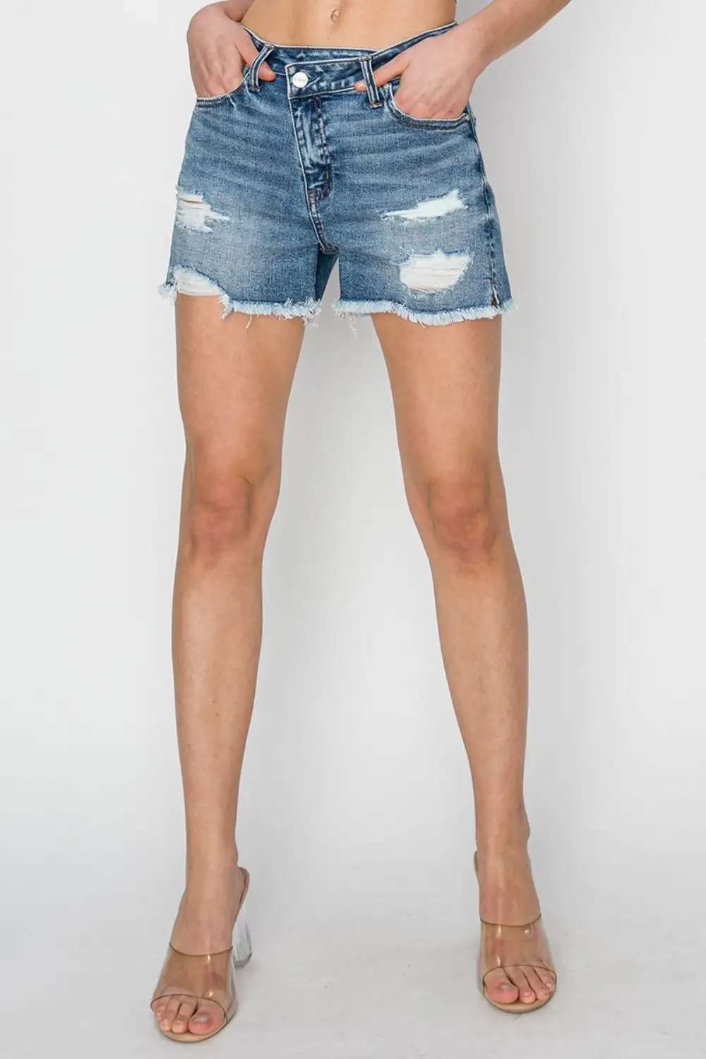 Lounge Frayed Hem Shorts