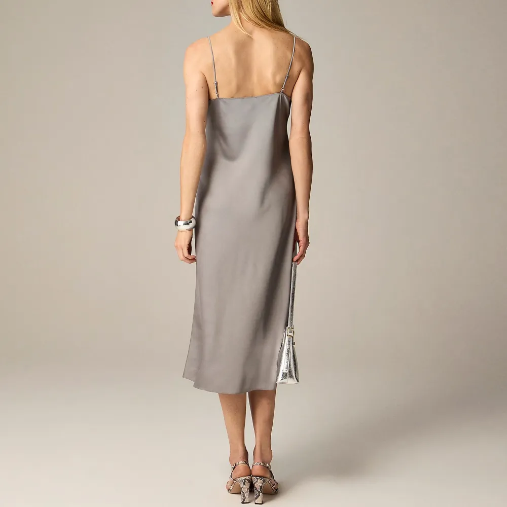 slip dress in luster charmeuse