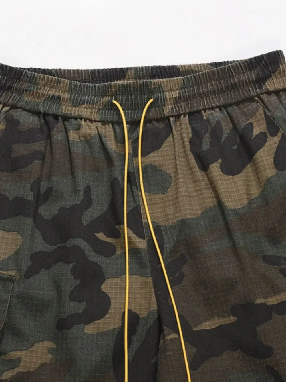 Classic Drawstring Cotton Blend Casual Shorts