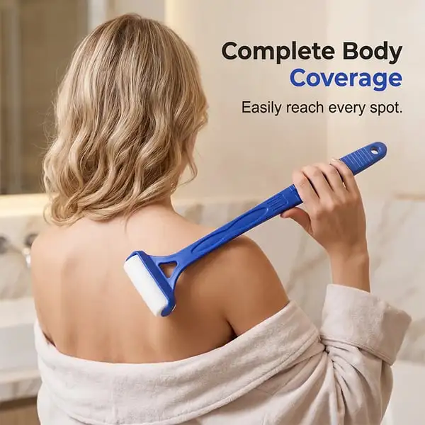 Back Lotion Applicator Sunscreen Moisturizer Body Back Long Handle Foldable Application Roller