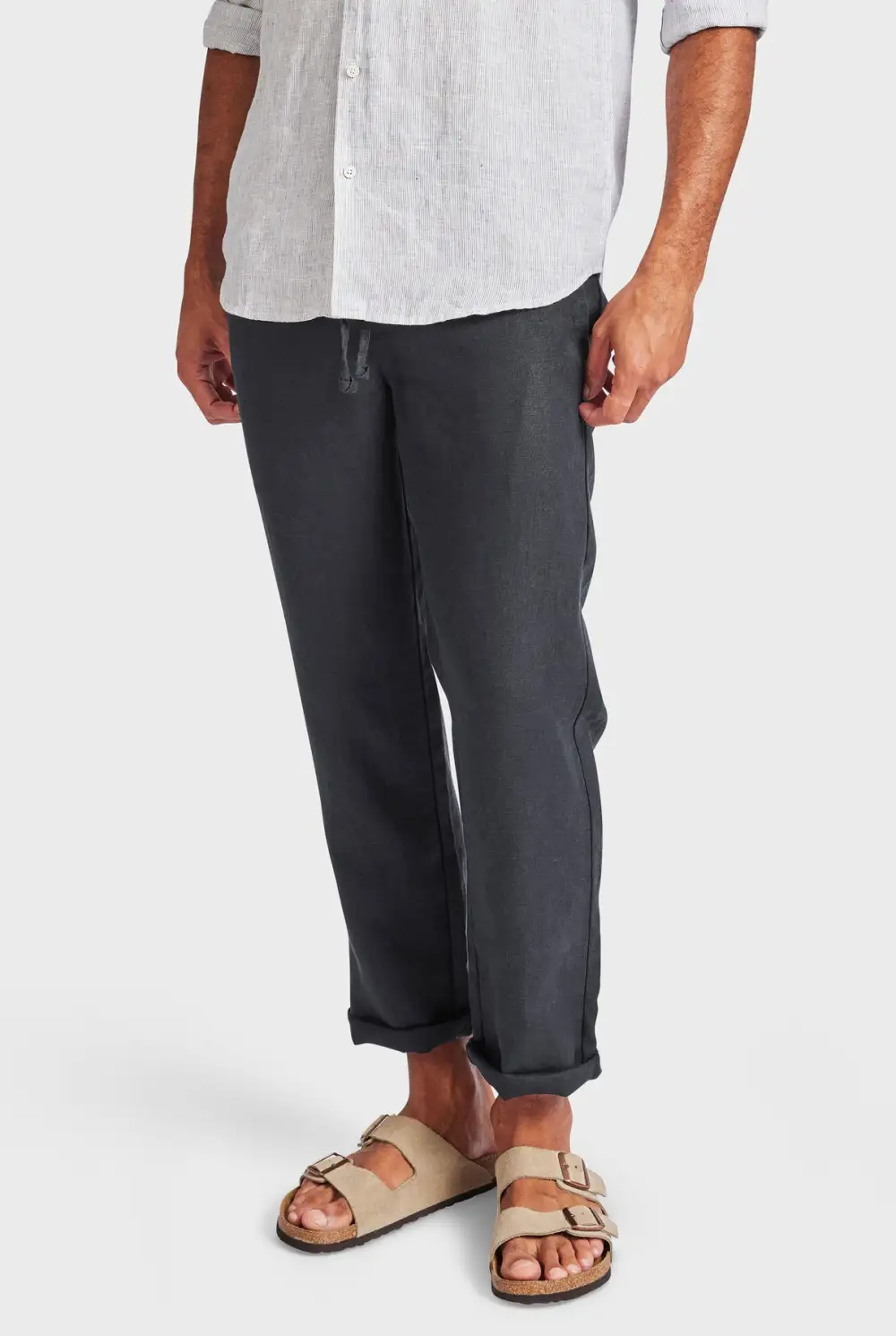 Riviera Linen Pant-black