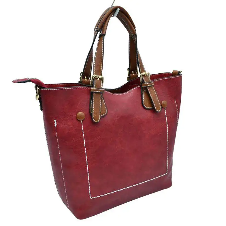Tote Vegan Leather Shoulder Bag