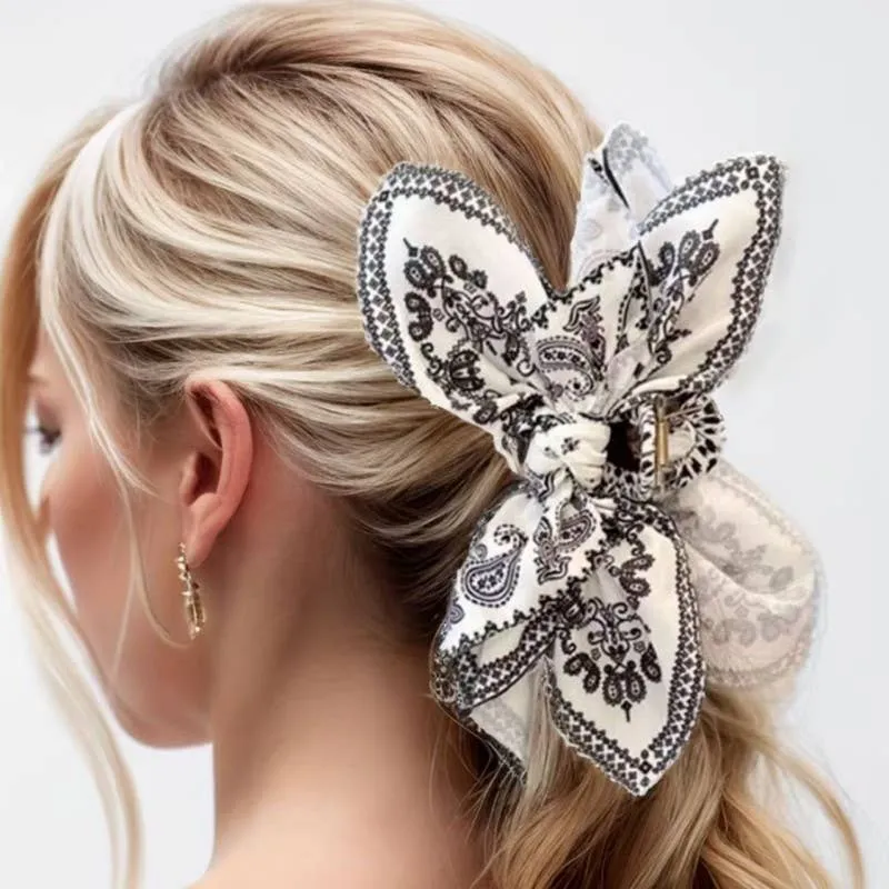 Paisley Hair Claw Clip