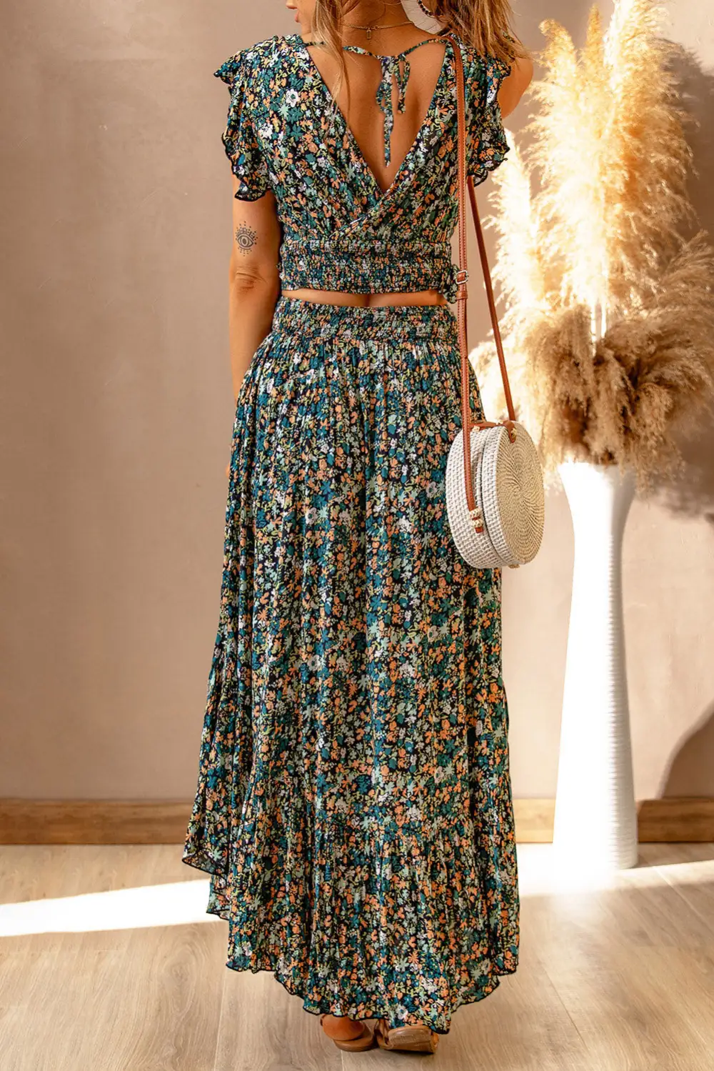 Maxi Floral Ruffle Set