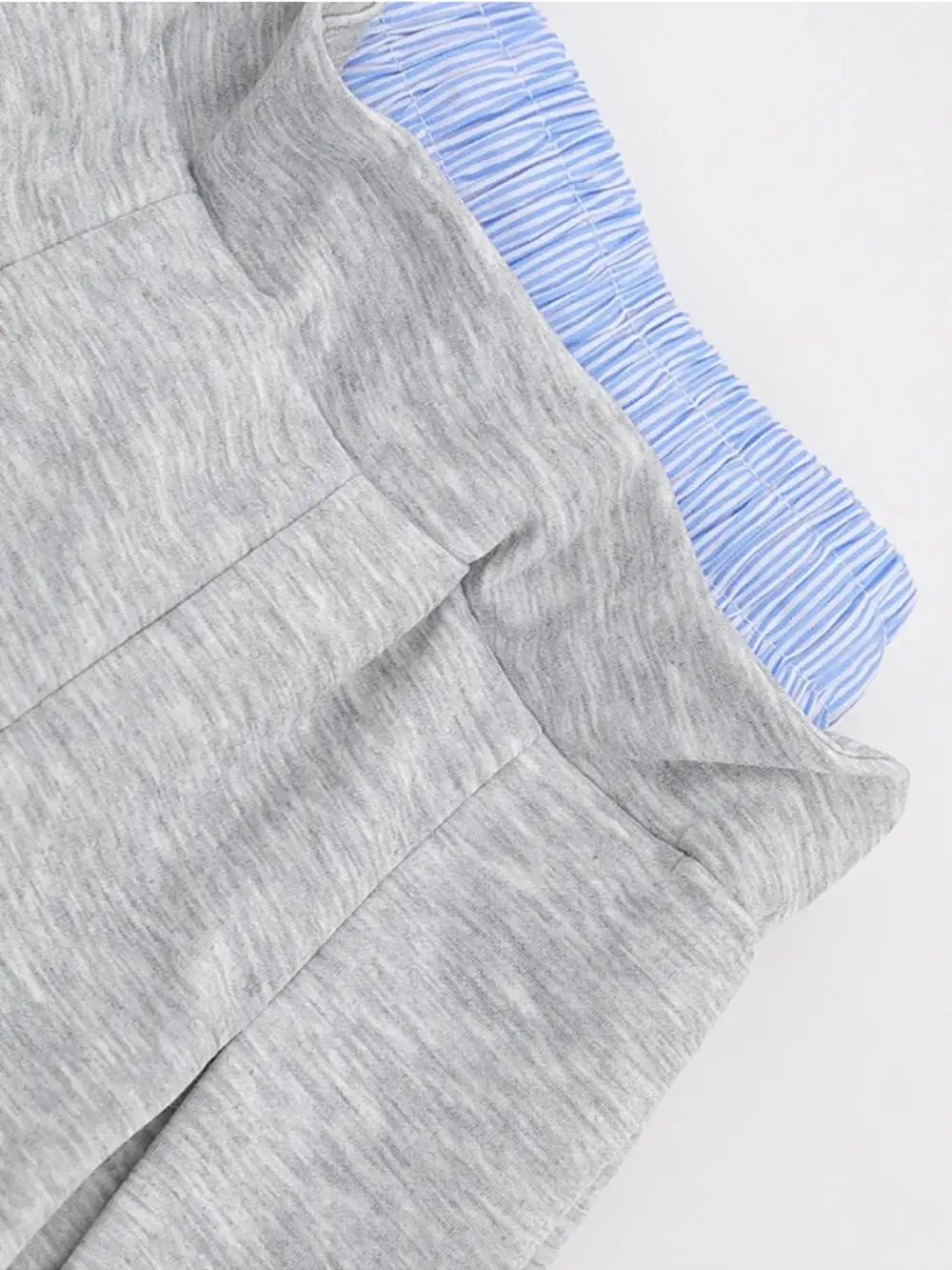 Pleated Drawstring Mini Skirt