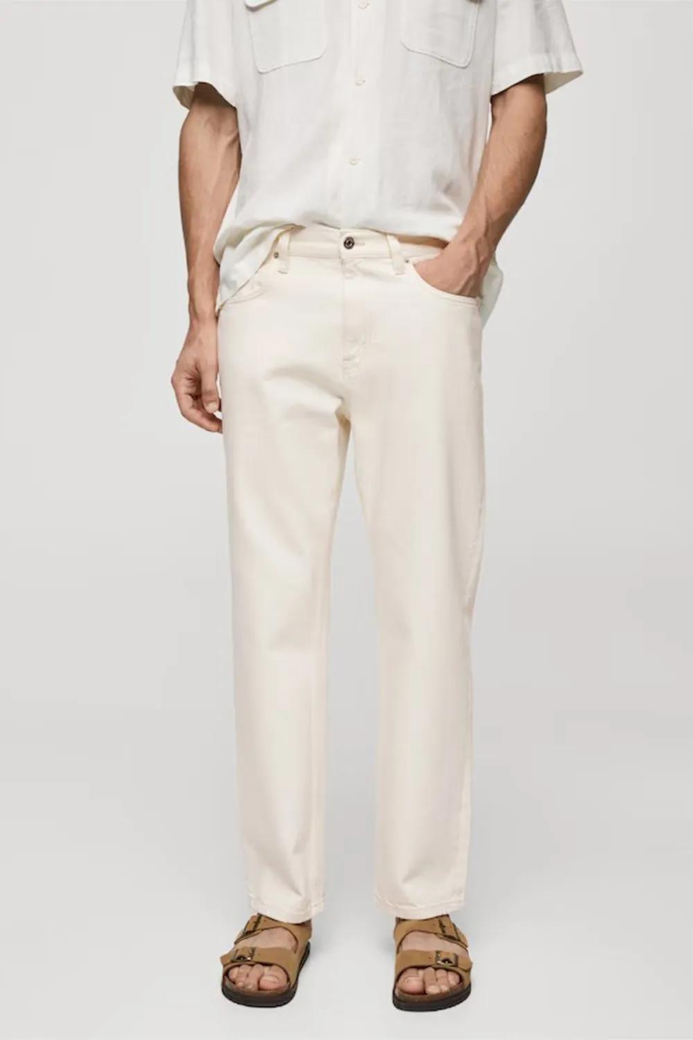 Relaxed-Fit Washed-Effect Jeans