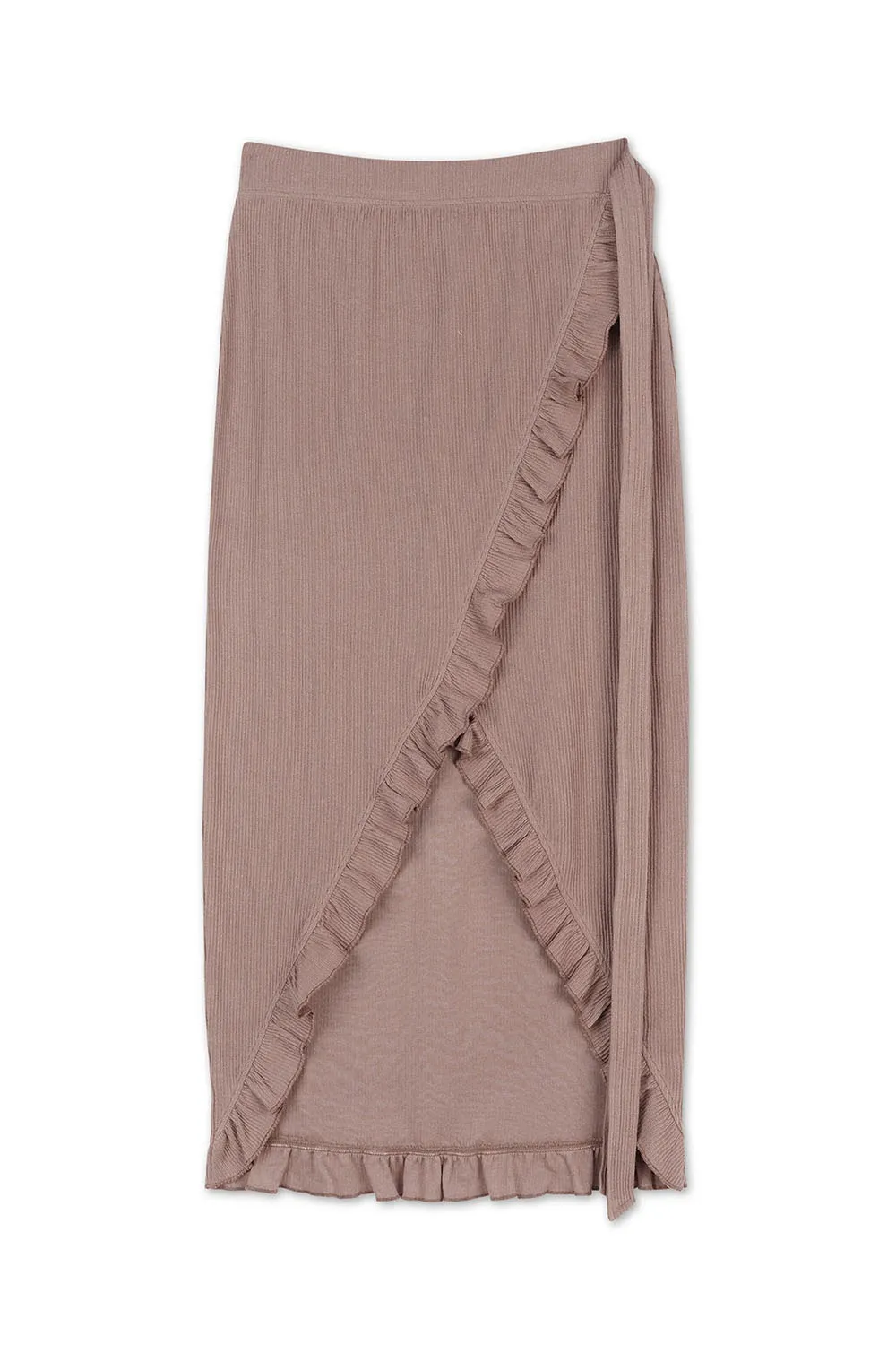 Women's Pure Cotton Ruffled Long Skirt