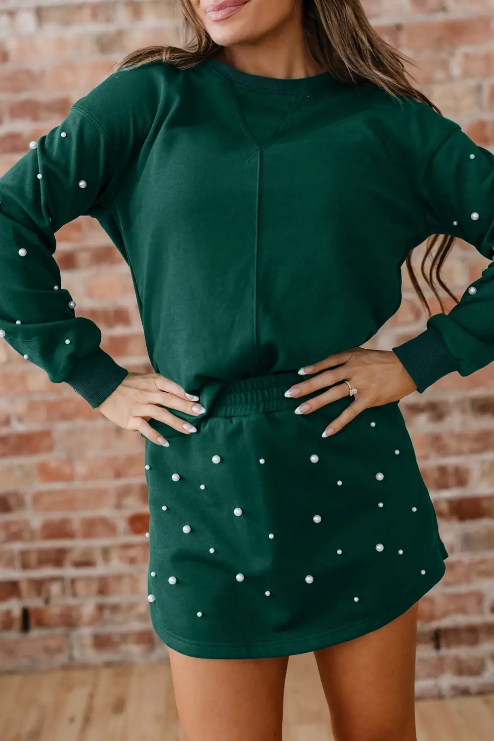 Pearl Embellished Coordinated Set