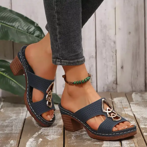 Easygoing Heels Block Heel Sandals