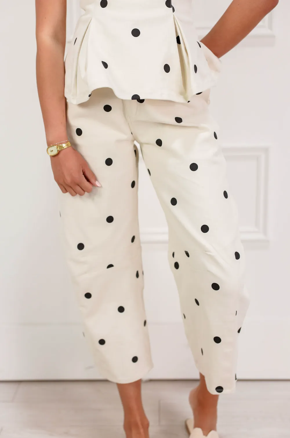 Easy Dot Pants Set
