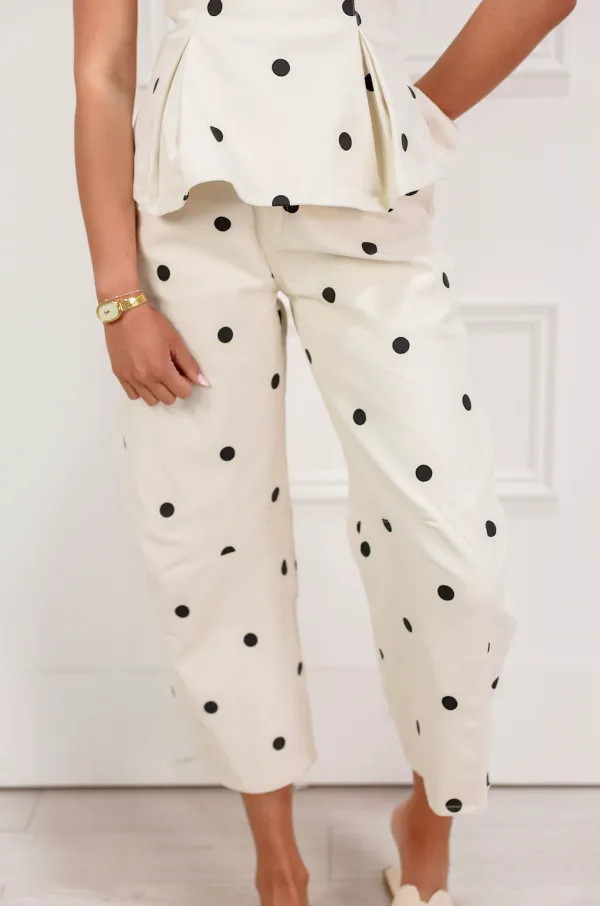 Easy Dot Pants Set