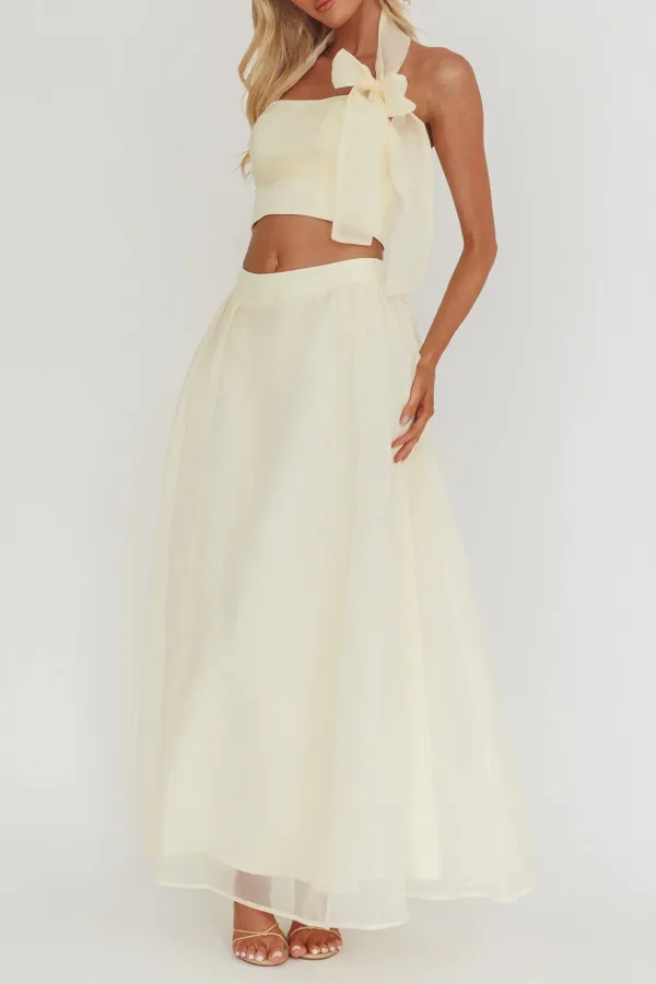 Fashionable Slim Bow Tie Top