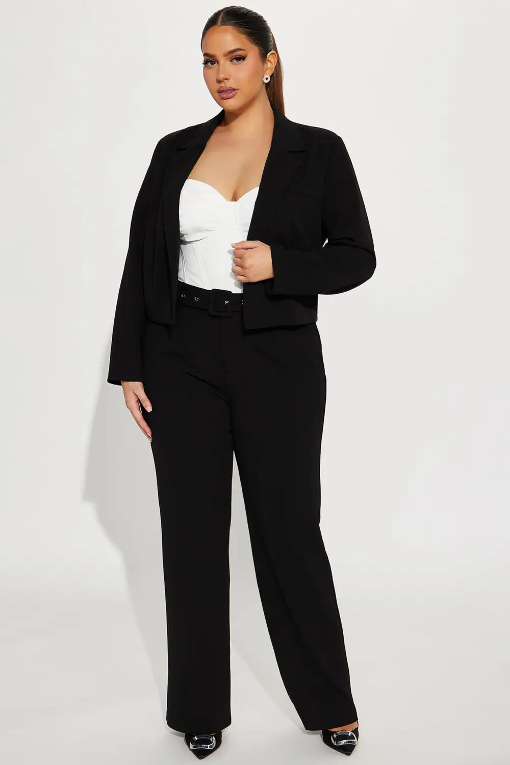 Classy Moves Blazer Pant Set - Black