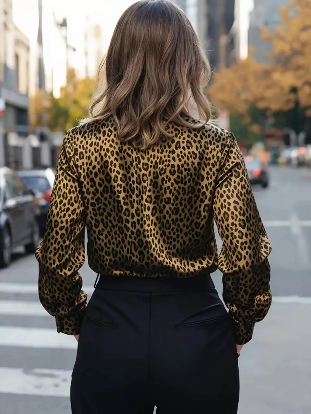 Graceful Leopard Button Up Button Up Shirt