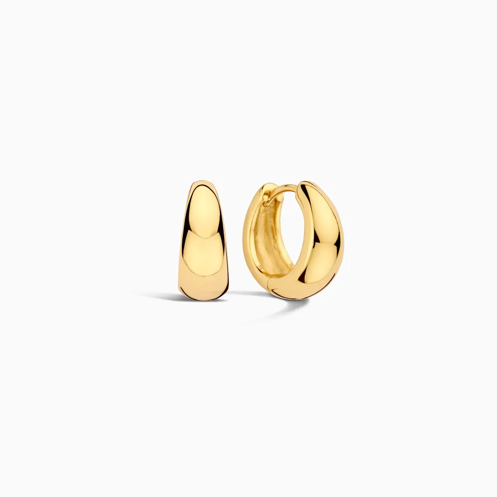 Sculpted Beaded Hoop Earrings