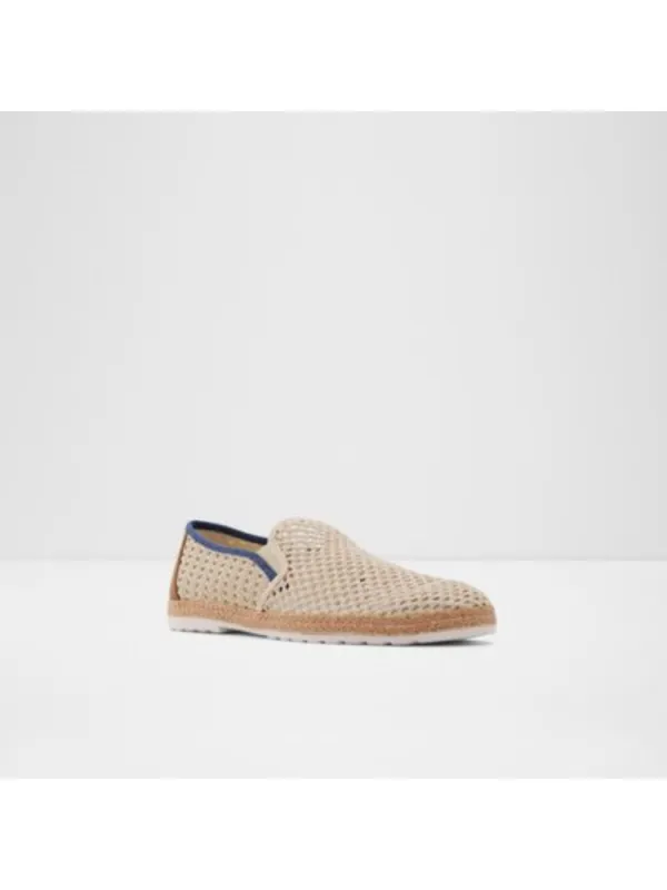 Beige Soft Comfortable Woven Textile Shoes