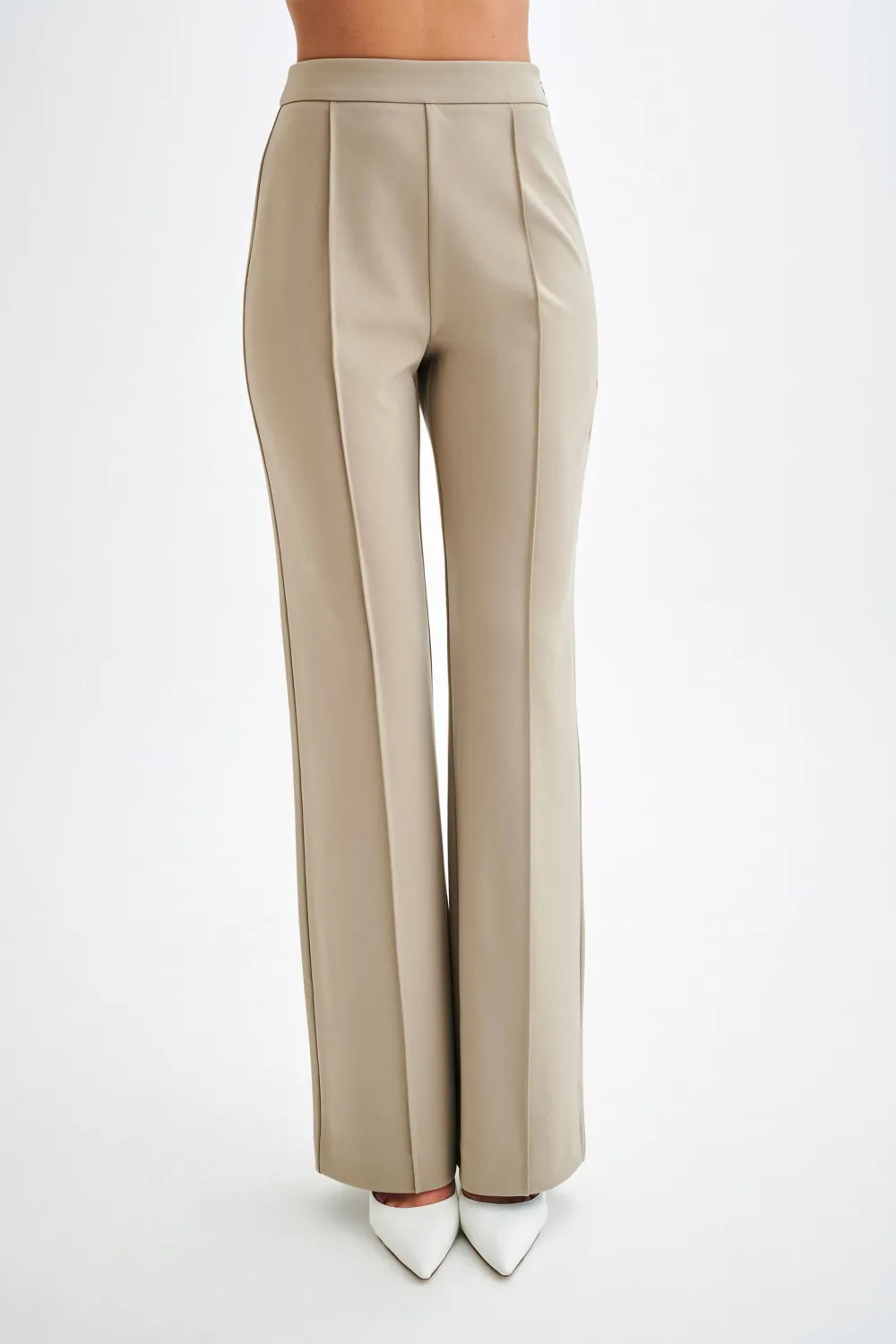 Pleated Wide Straight Leg Pants