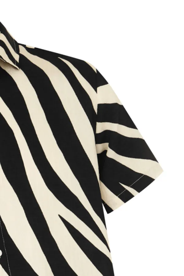 ZEBRA PRINT SHORT SLEEVE ABE Shirt