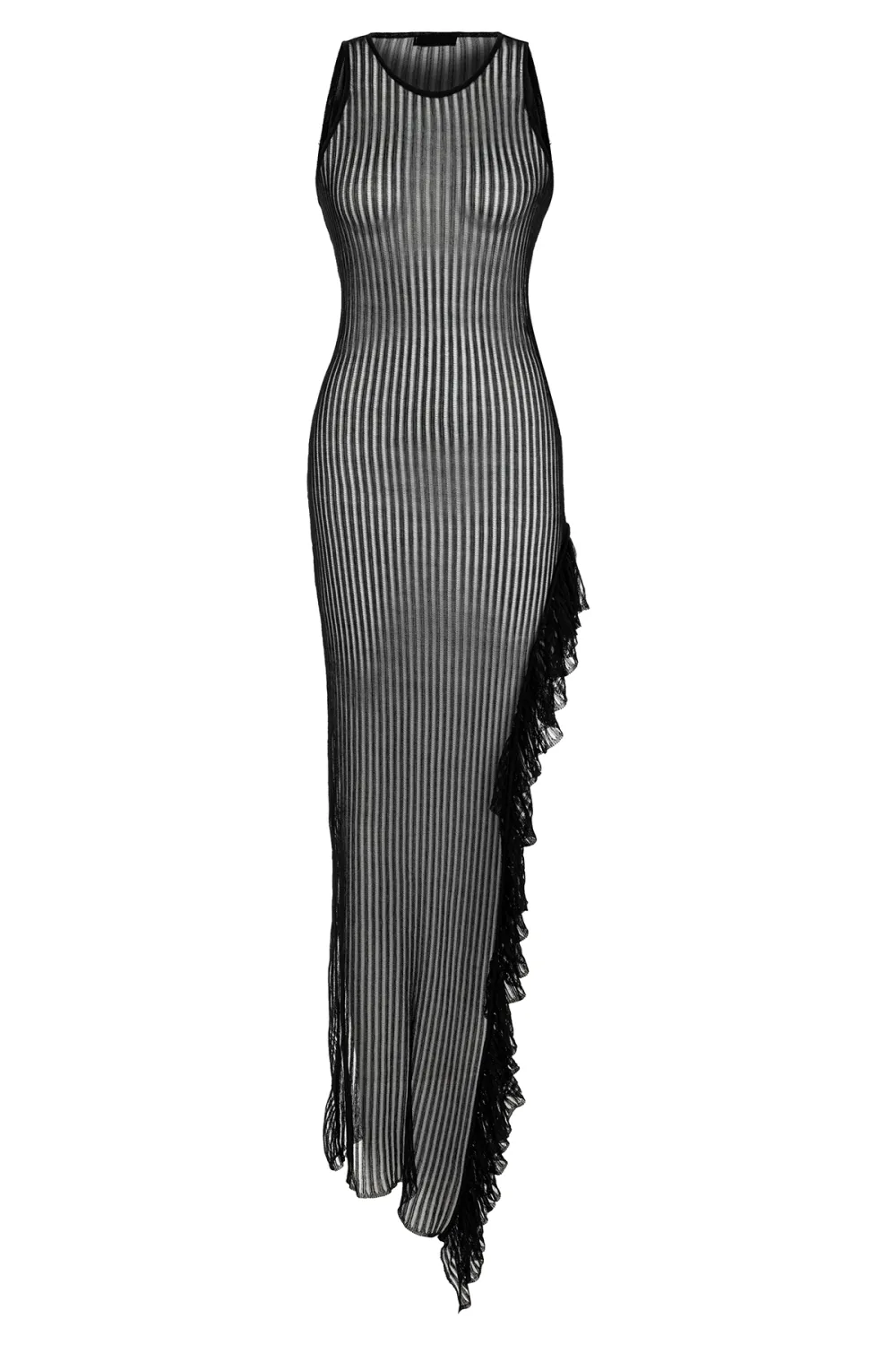 Sleeveless Maxi Dress-Black