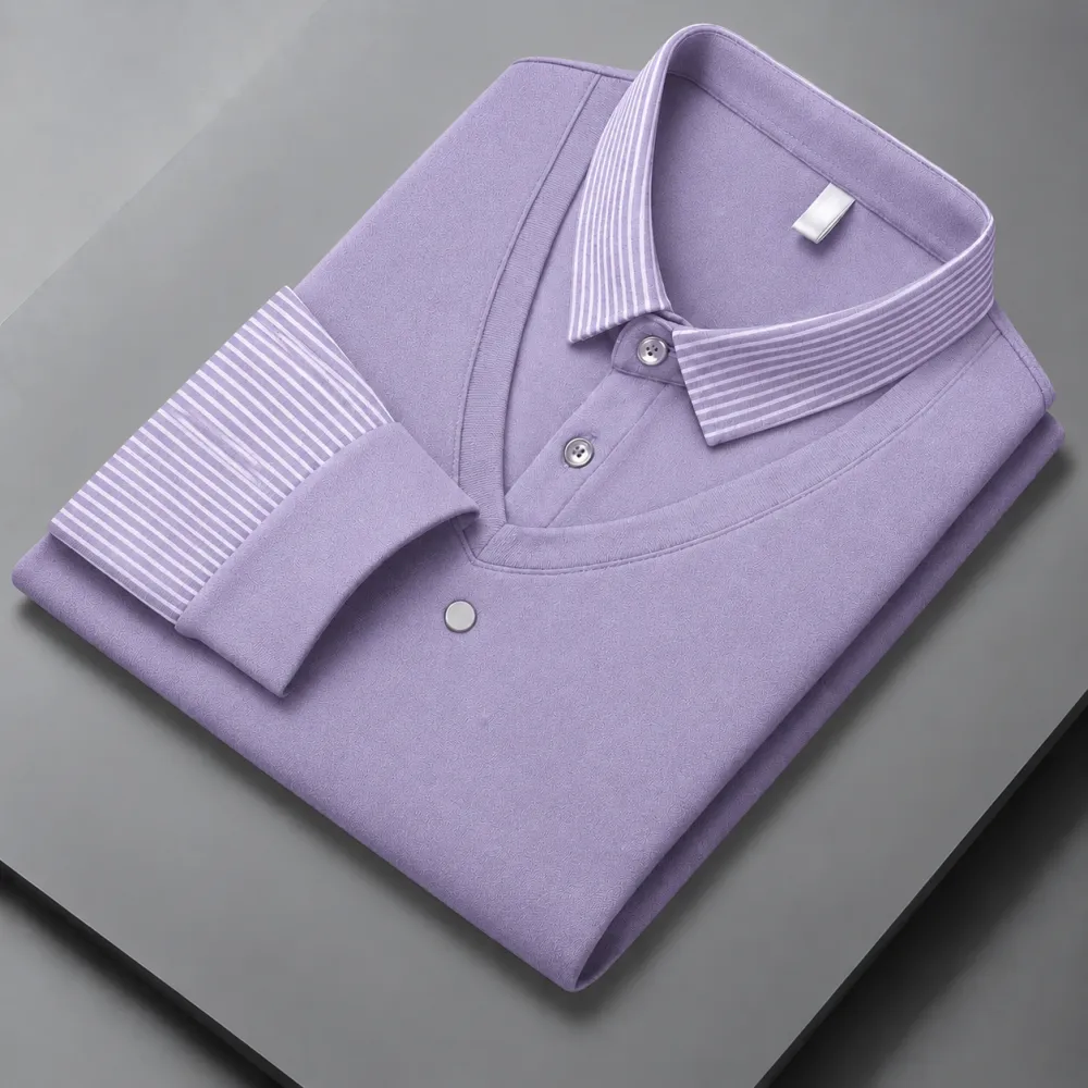 Men's velvet shirt
