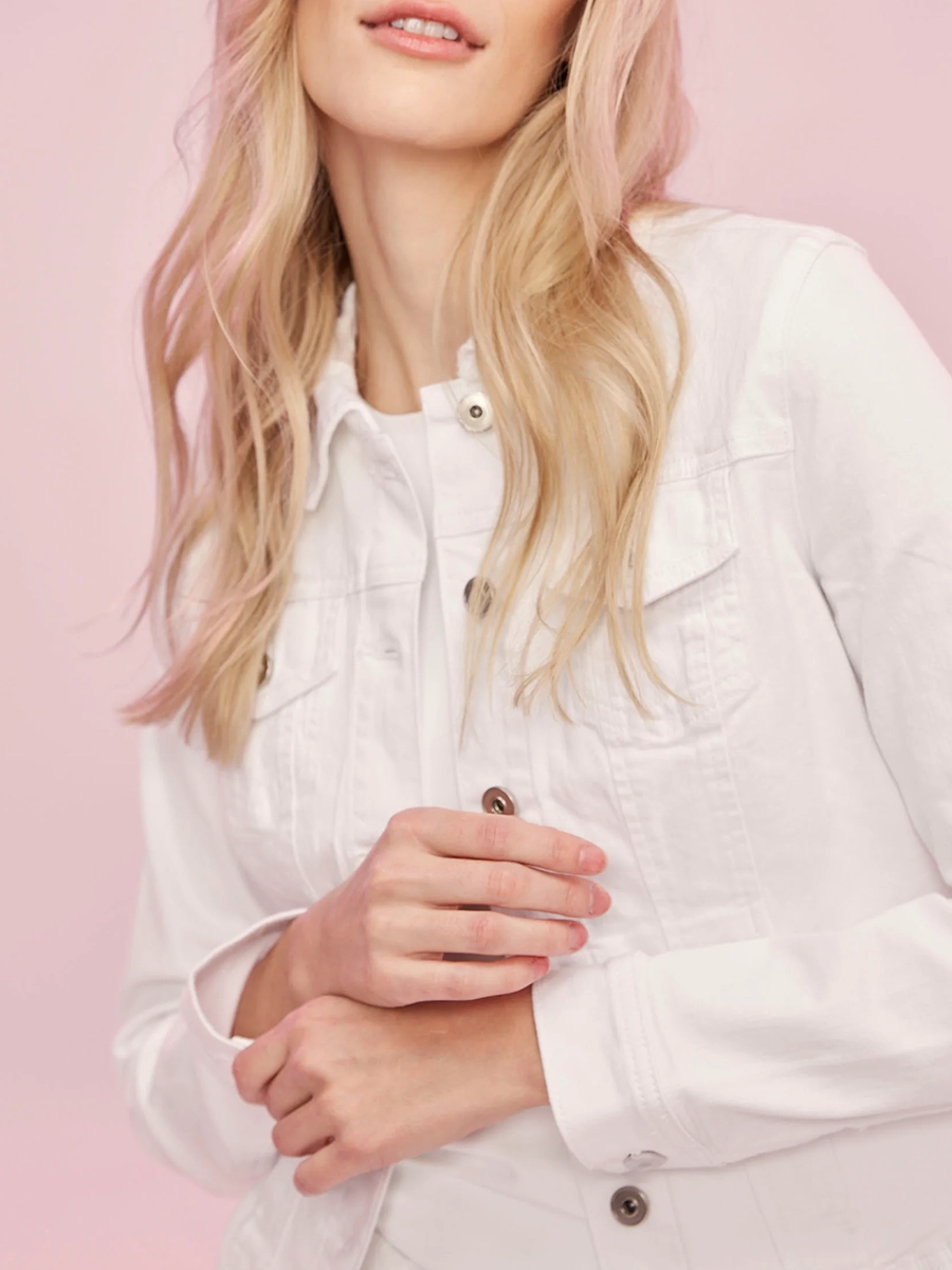 Trendy Stiff Cotton Denim Jacket