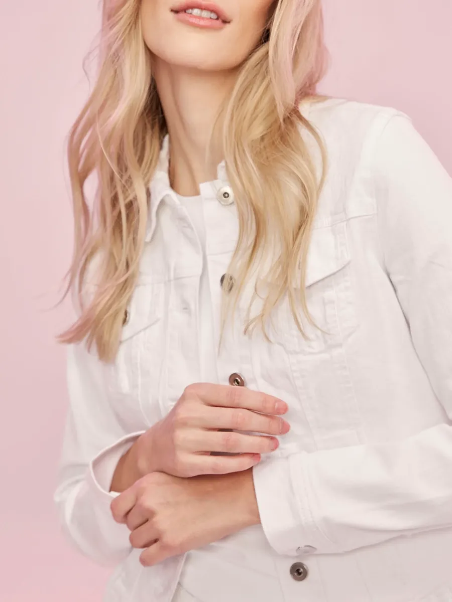 Trendy Stiff Cotton Denim Jacket