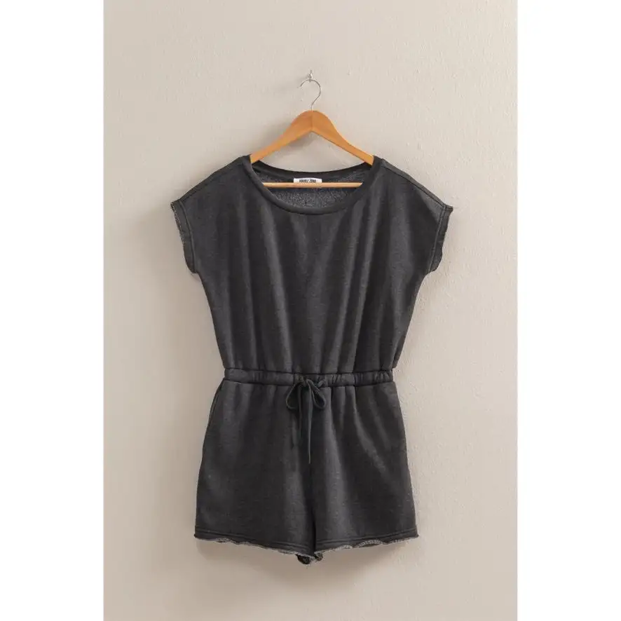 Roomy Drawstring Flowy Casual Romper