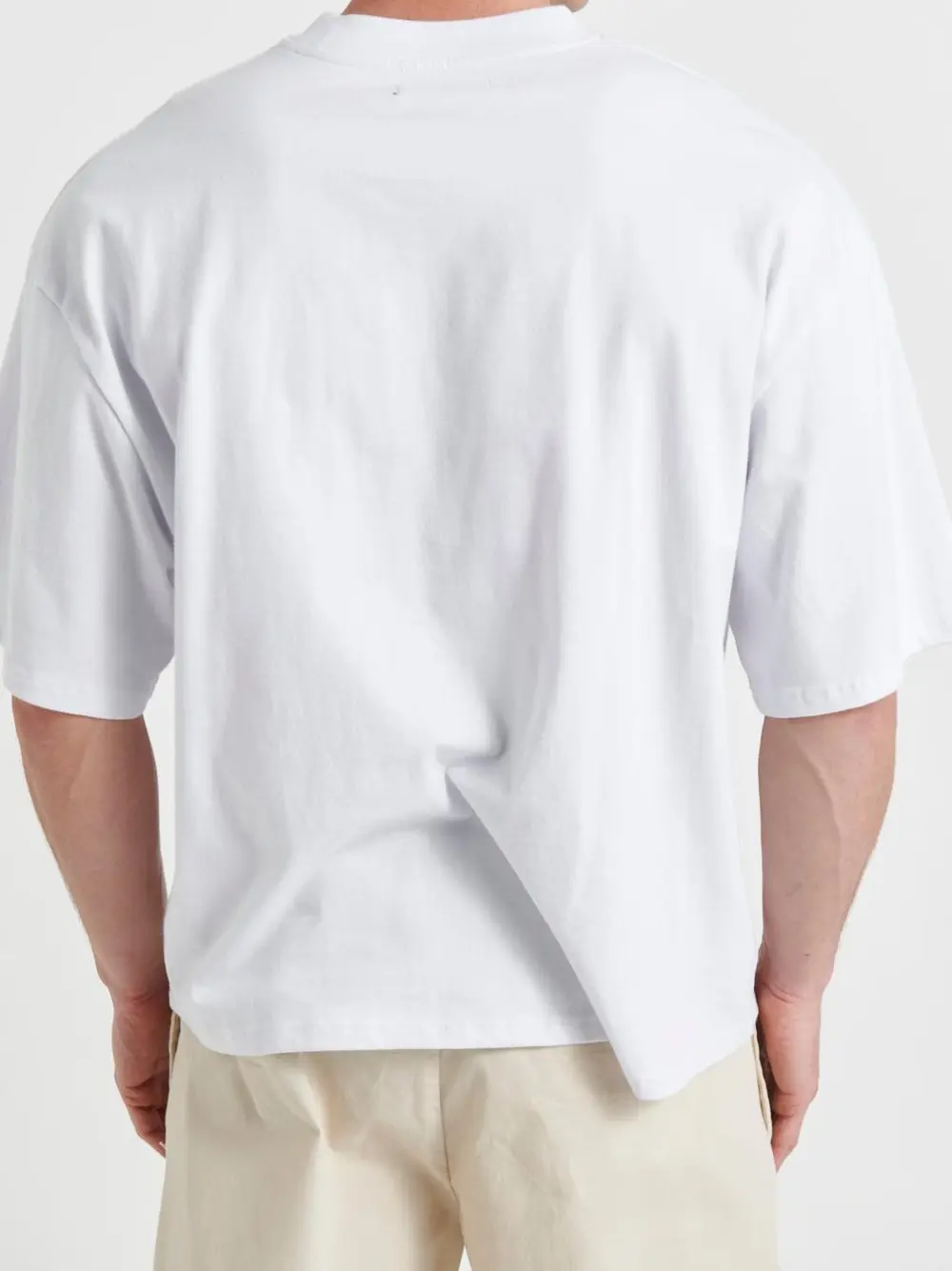 Simple Casual And Daily Silver White Tee