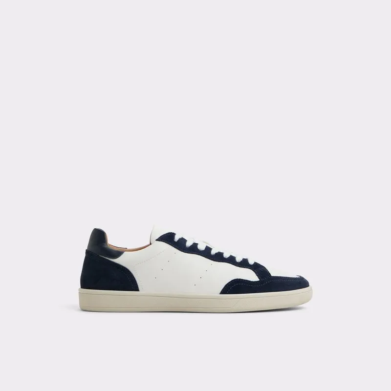 Bone Color Block Casual Style Lace Up Low Top Sneaker