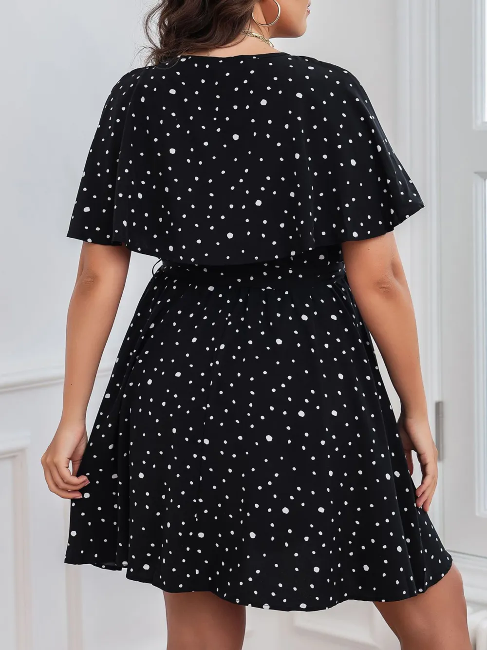 Polka Dot Black Dress