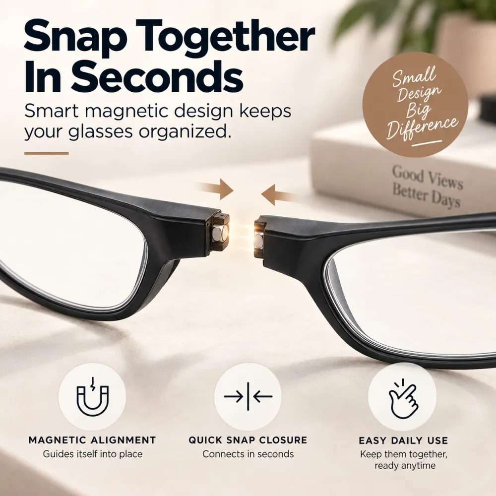 Magnetic Neck-Hanging Reading Glasses