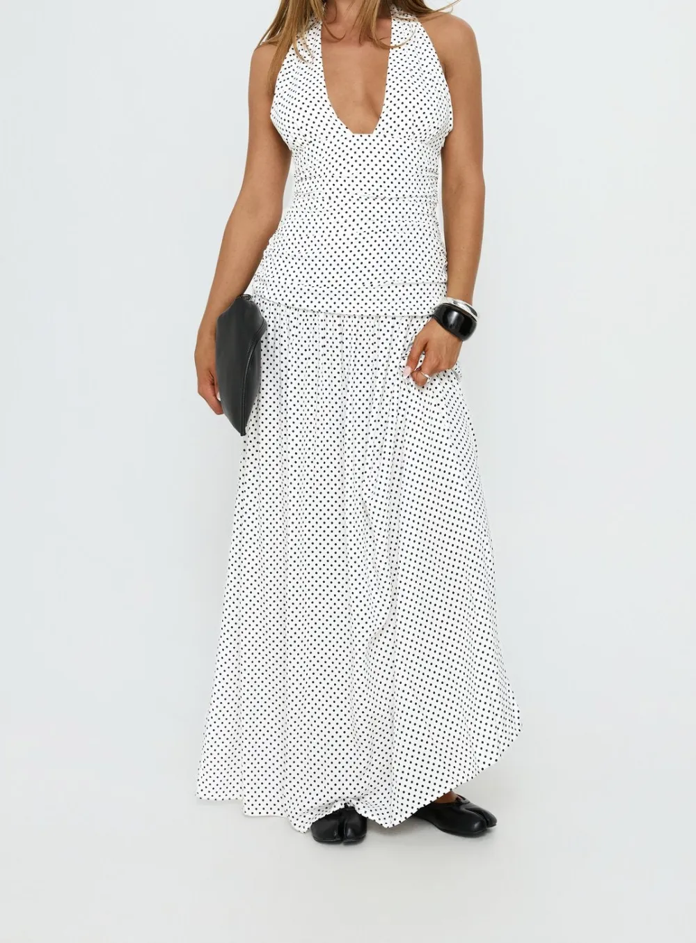 Sleek Occasion Halter Maxi Dress