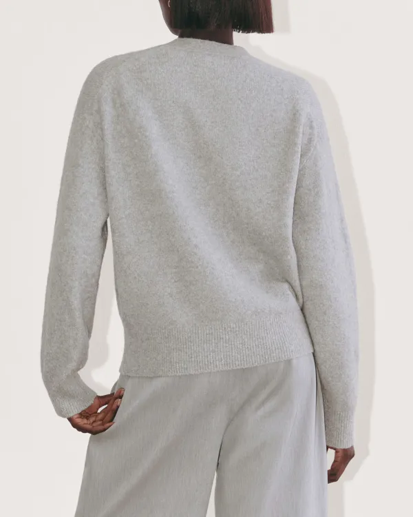 The Cocoon Cardigan In Plush Cotton