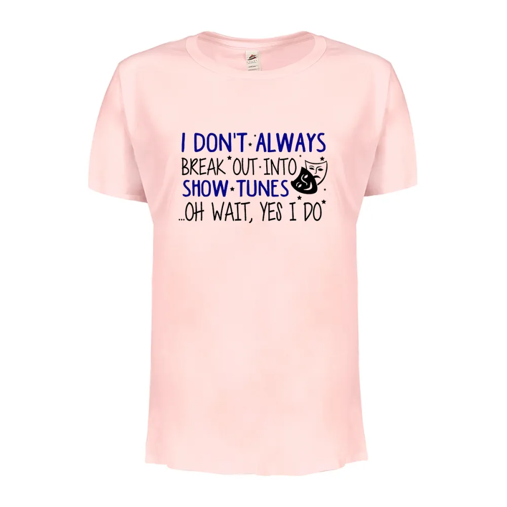 Women's Irregular Lettered T-shirt