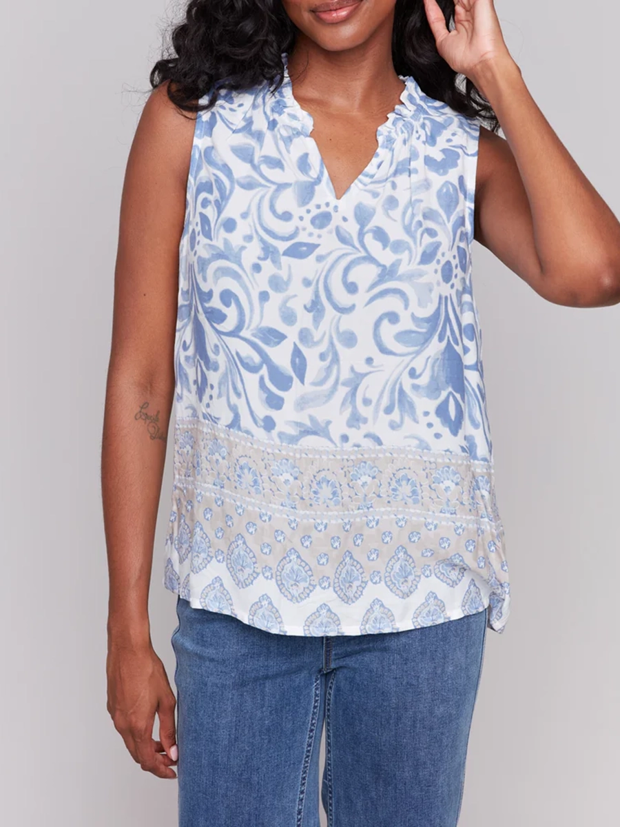 Soft And Comfortable Retro Pattern Women's Vest