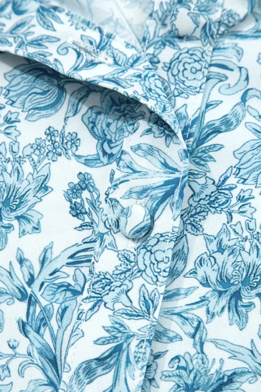Floral Puff Sleeve Shirt Blouse