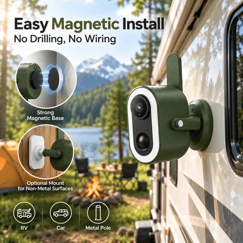 4G LTE Cellular Security Camera Wireless Battery Powered