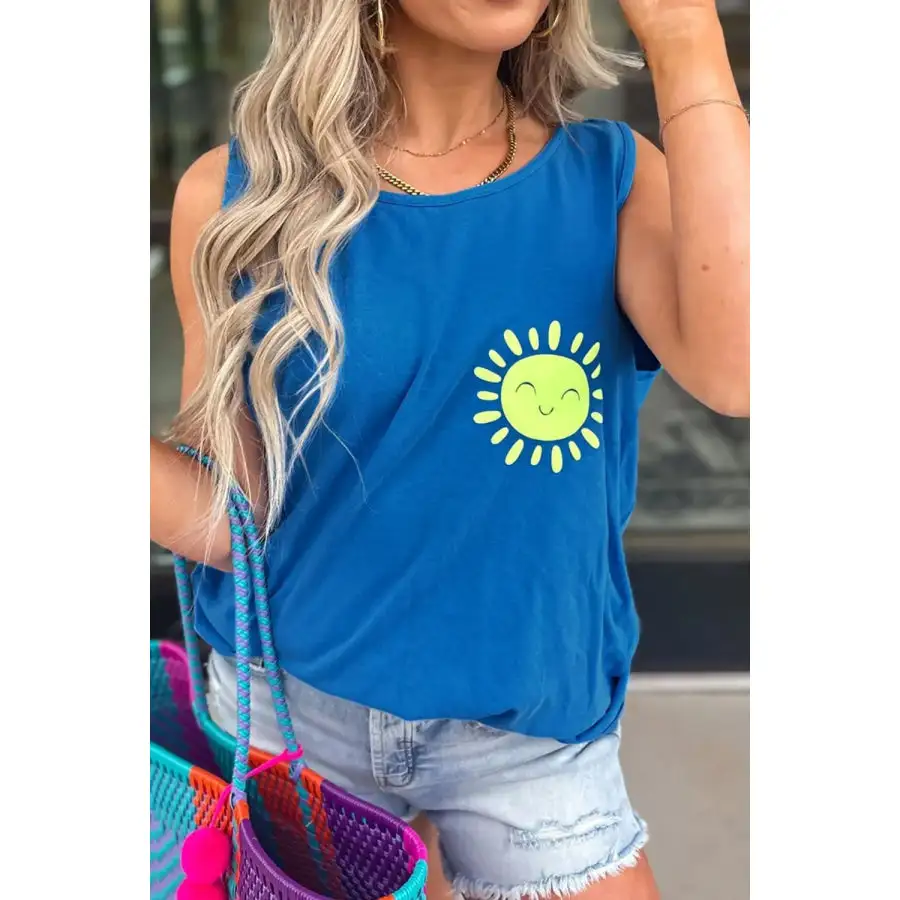 Relaxed Round Neck Tank Top