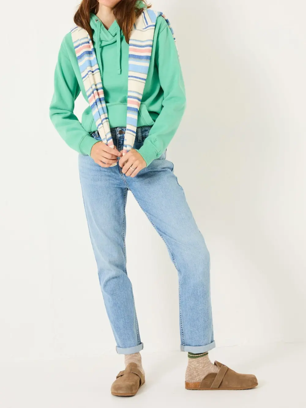 Izzy Jade Green Overhead Hoodie