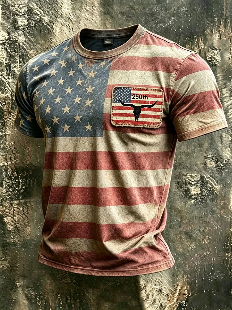 Men's 250th Anniversary Western Style T-Shirt