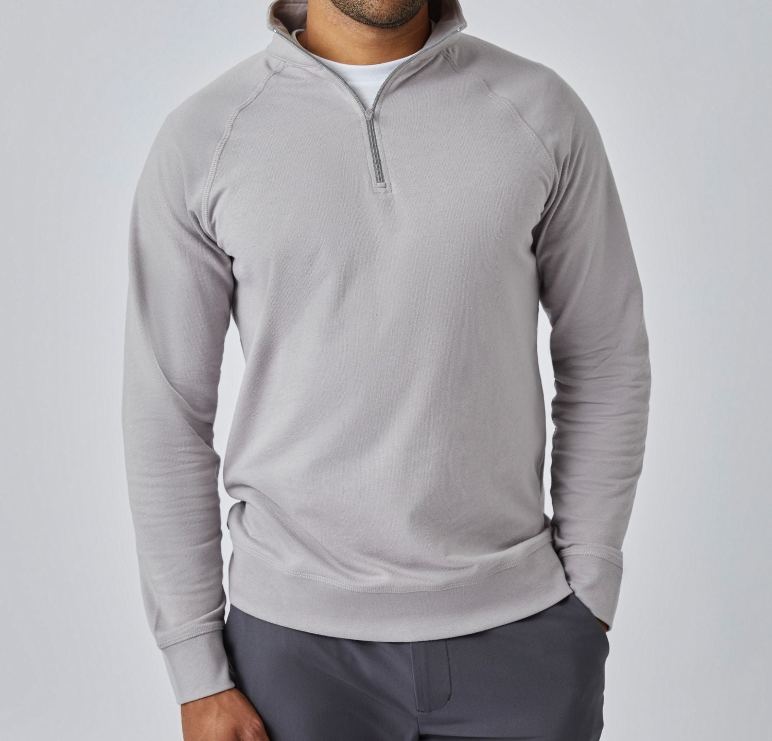 Vintage Grey Quarter Zip
