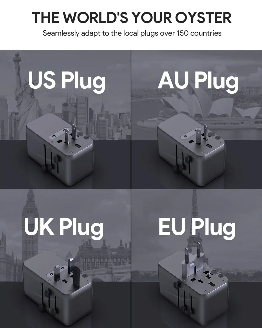 Aukey PA-TA09 Travel Mate 100w