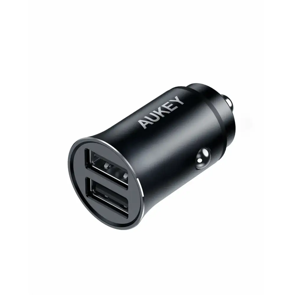 AUKEY Dual USB-A Metal Car Charger - 24W