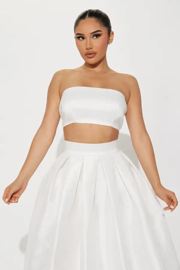 Need The Truth Skirt Set  - Off White