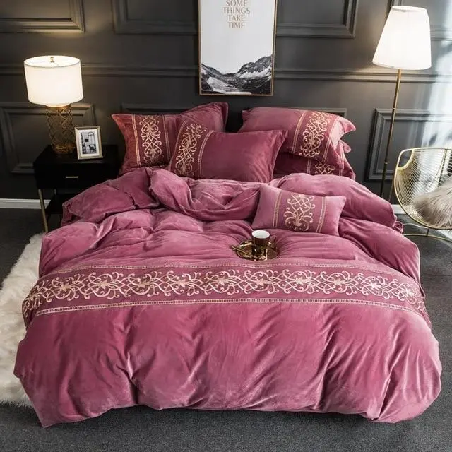 (Store Closing Sale) Tawney - Velvet Duvet Cover Set