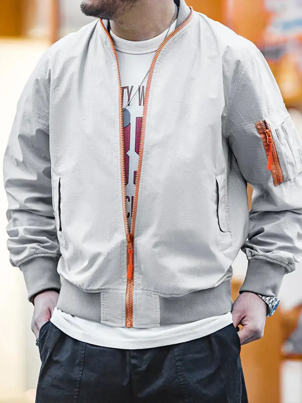Men's Water Repellent Bomber Jacket