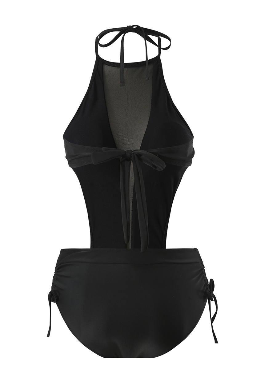 Sexy Bare Back Hollow Strap Women's Swimsuit